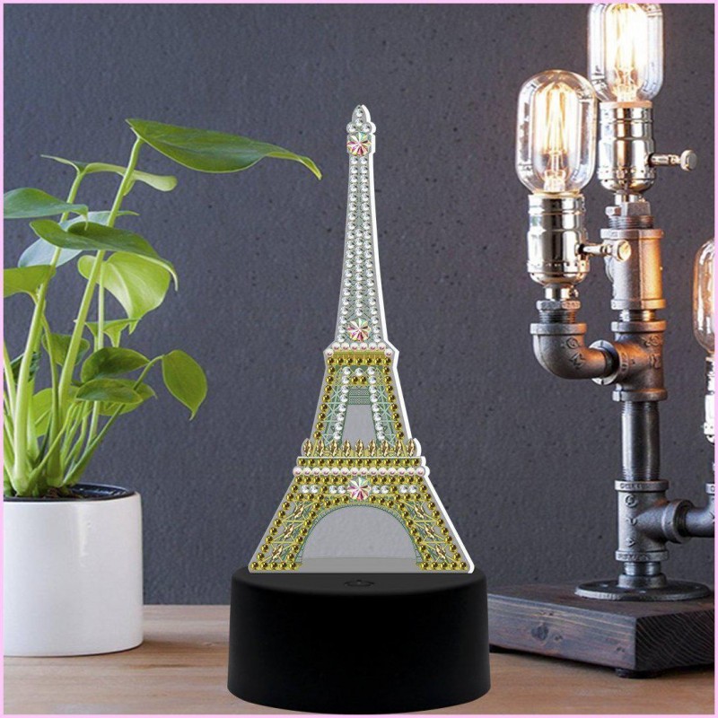 Eiffel Tower 3D Night Lig...