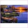 Sunset Lakeside Cabin