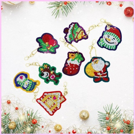 Christmas Miniatures 6 - Diamond Key Chains