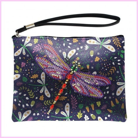 Magical Dragonfly Diamond Painting Purse