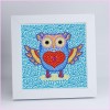 Kids "Pebbles" Diamond Painting - Heart Owl