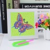 Kids "Pebbles" Diamond Painting - Neon Butterfly