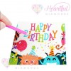 5D Diamond Art Birthday Cards - Pack of 6
