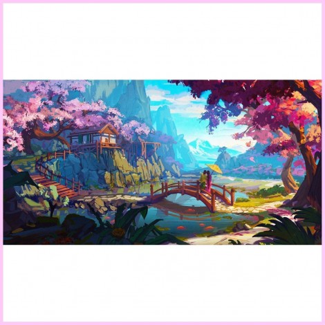 Hidden Sanctuary Mountain Landscape XL (USA stock)